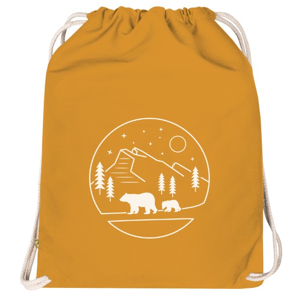 Bavlněný vak na záda Mount Rundle se světlým potiskem