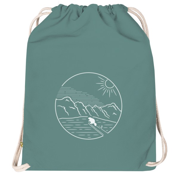 Bavlněný vak na záda Moraine Lake se světlým potiskem