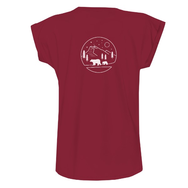 Dámské triko Mount Rundle - světlý potisk na záda II