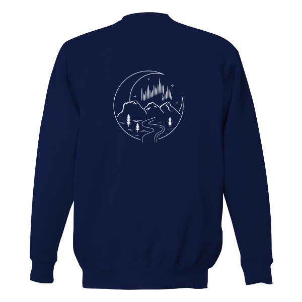 Unisex mikina Three Sisters - světlý potisk na záda